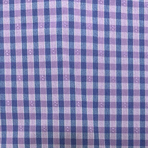 MOVE Purple Plaid Active Performance Long Sleeve Button Down Shirt Size XL - Picture 6 of 11